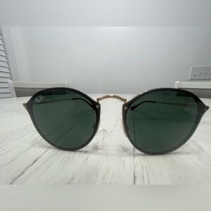 Ray-Ban Black and Gold Sunglasses